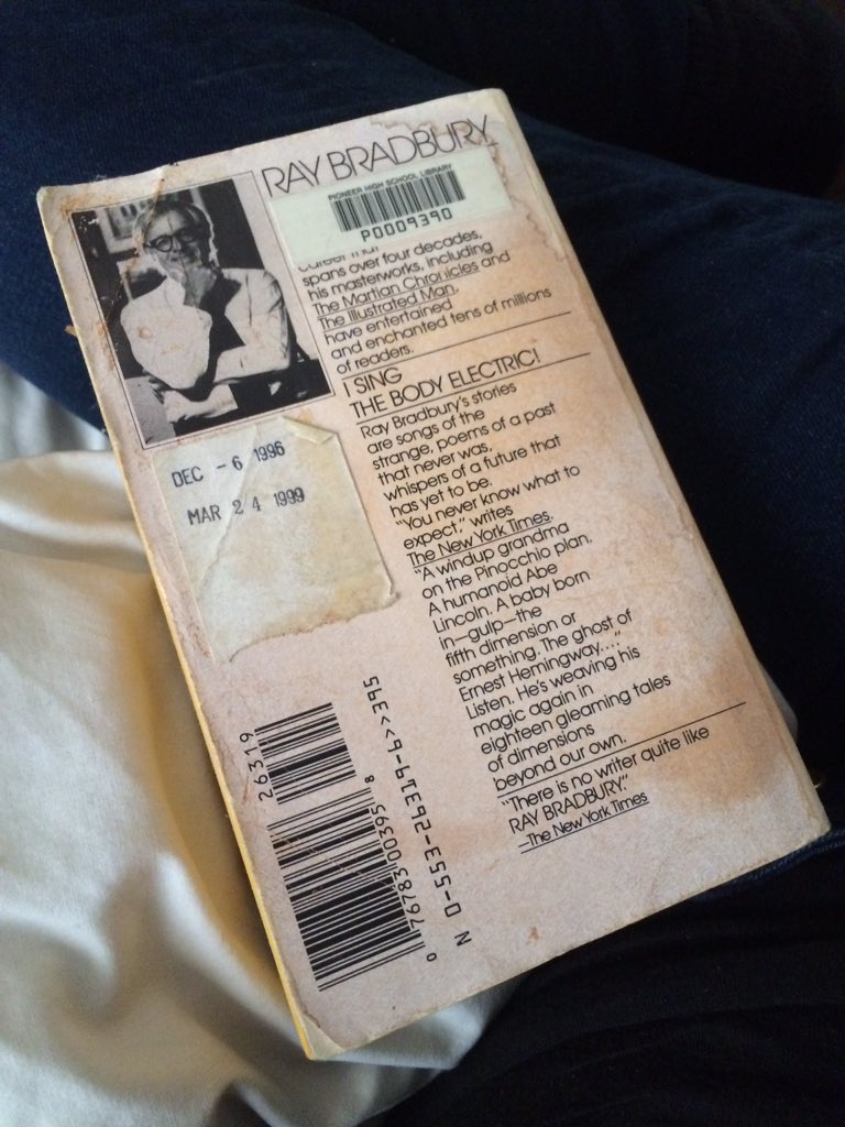 Lvly_Rita's tweet image. What do you think the late fees will be?!? Sorry, PiHi! 
#RayBradbury #OverdueBook