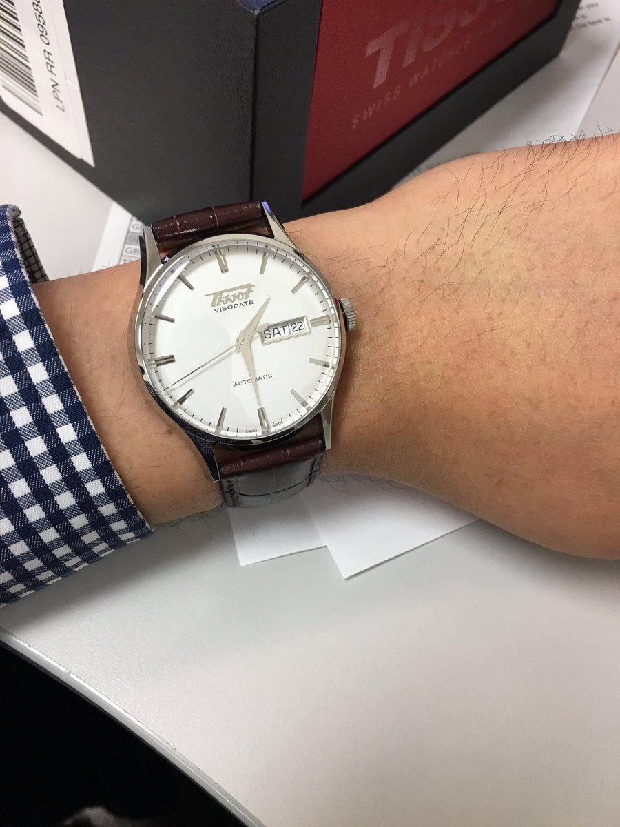 TheWriteKarlo's tweet photo. My #Tissot has arrived! Such a beauty! #visodate #watchuseek #womw https://t.co/s8EqQiH4tG
