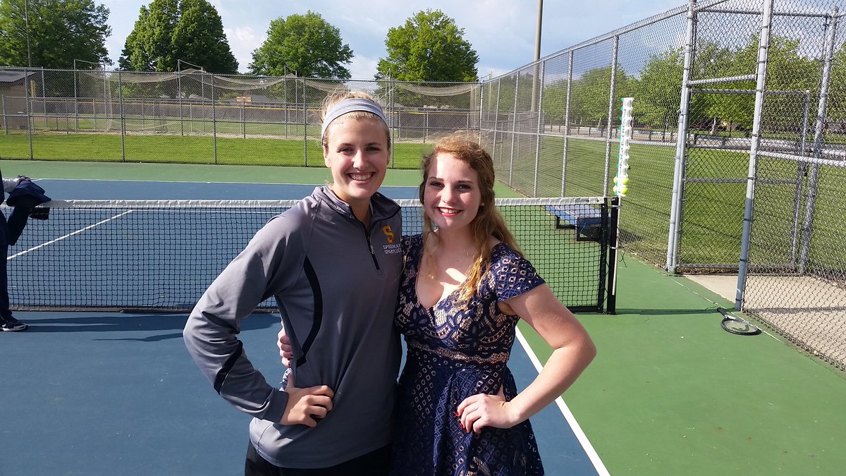 SparkplugSports's tweet photo. Congratulations to senior tennis players Mel and Jayde, best of luck always! #plugpride https://t.co/ObiN2hnG6h