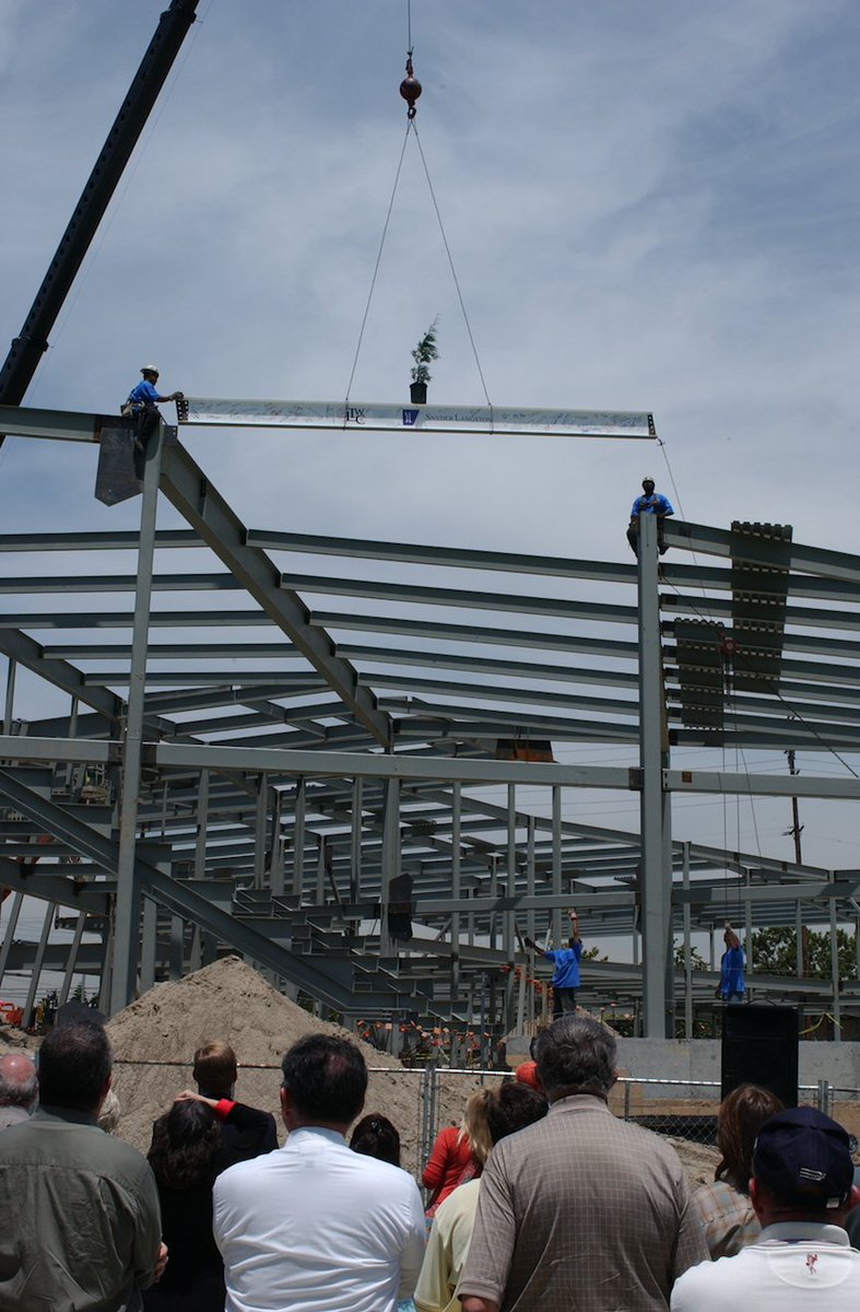TGRFound's tweet photo. #TWFlashback to the topping out of the TW Learning Center on 5/5/05. https://t.co/40sXlvjsy8