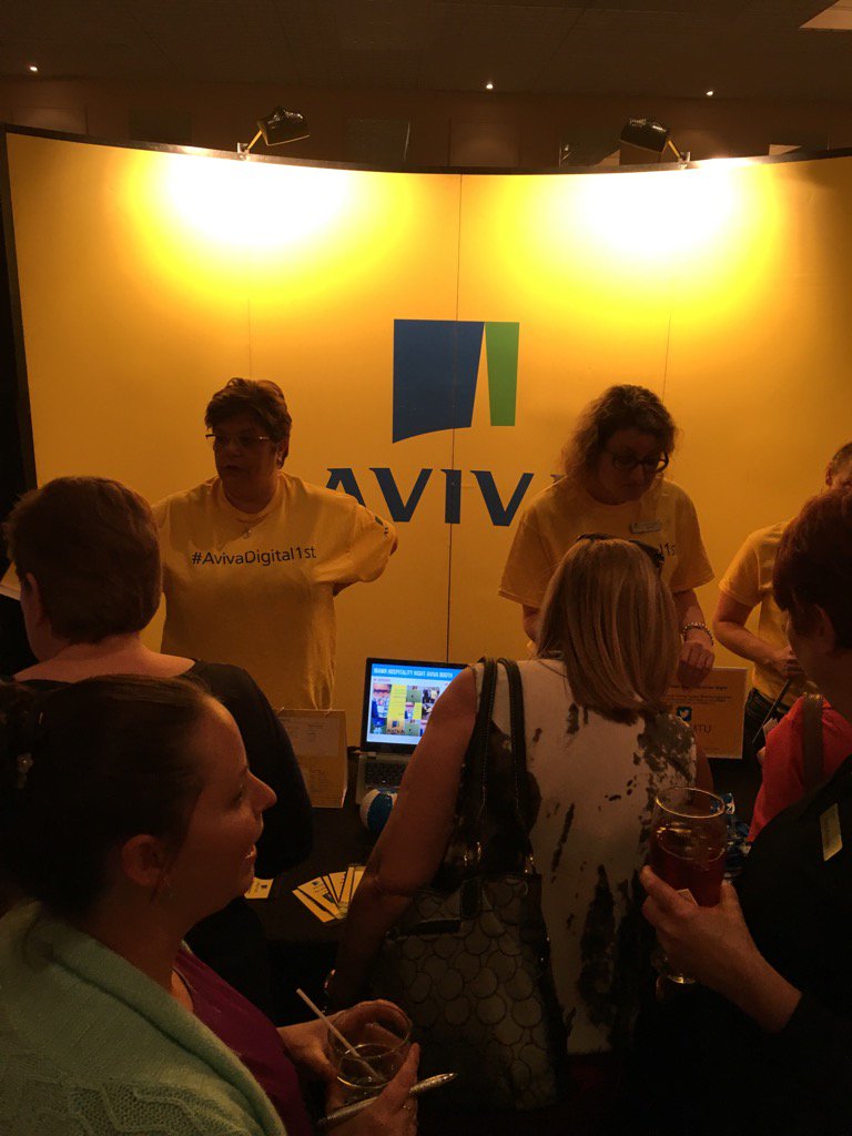 sharabier's tweet photo. Having a blast at the Aviva booth #AvivaMTU https://t.co/U1MLWCgJbw