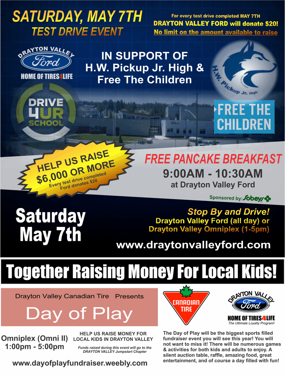 Every dollar earned this Saturday during our DriveOne event will be matched and donated to #FortMacFire relief