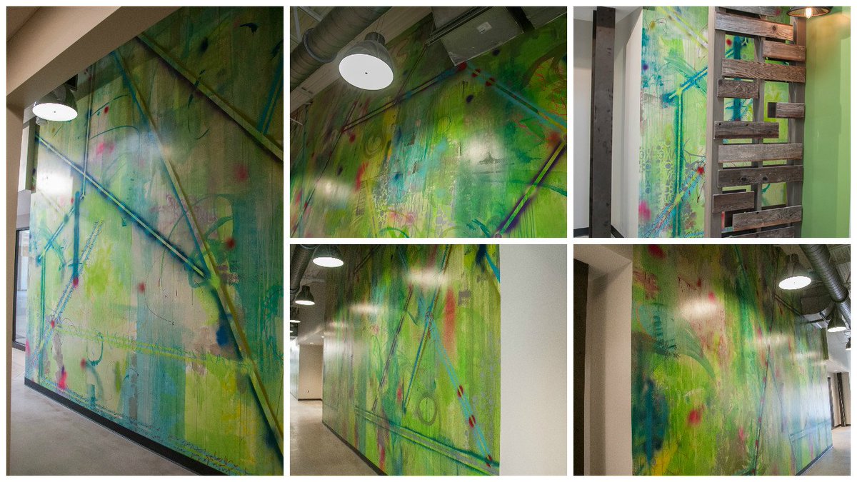 BmoreArtstar's tweet photo. #Mural Commission at #CIRQL in #Columbia MD #KellyLWalker #AbstractArtEveryDay #Baltimore #Artstar #AbstractArt https://t.co/Hu2SnDBJMv