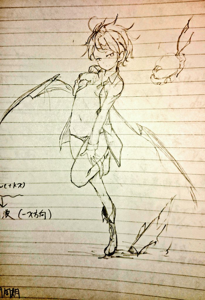 最近、絵が描けてないから授業中に描いていたやつを何枚か貼っとく 