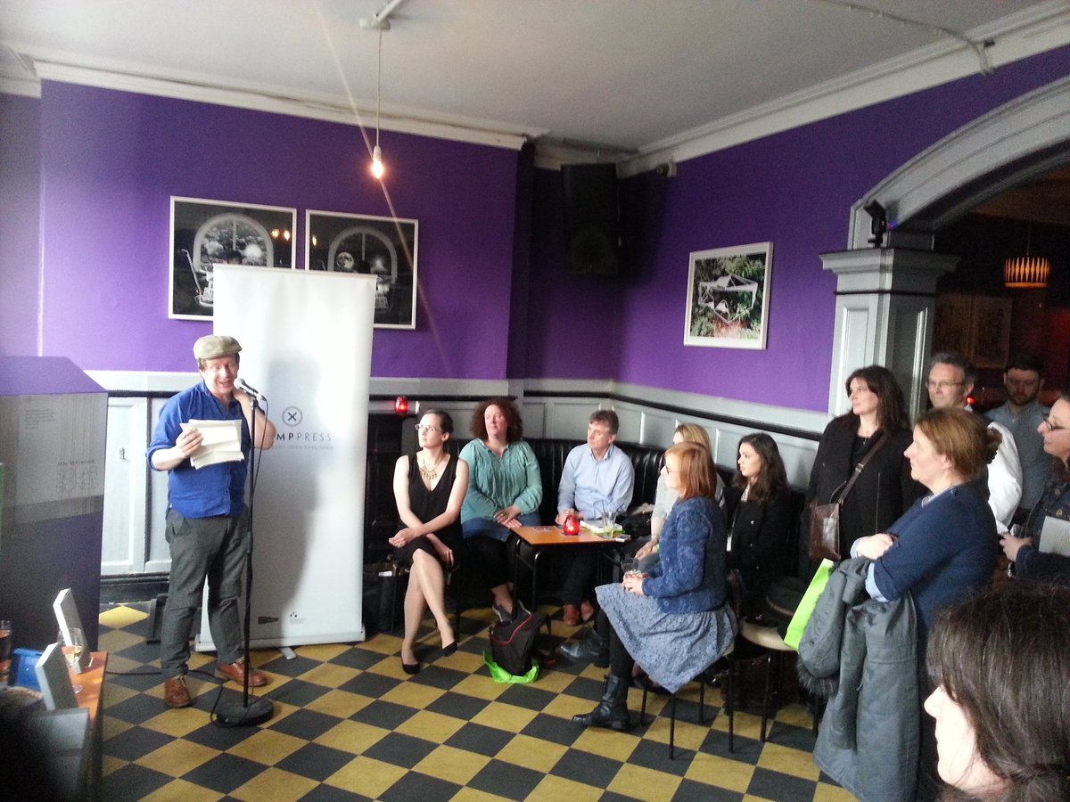 Fantastic book launch tonight. Mike McCormack's Solar Bones = thing of beauty. (Wonderful intro by Kevin Barry)