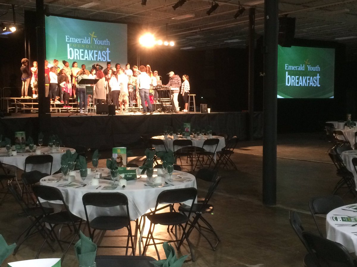 emeraldyouth's tweet photo. The choir is ready. The tables are ready. We can't wait to see everyone in the morn for our 23rd breakfast! https://t.co/eZWgFpDKpc
