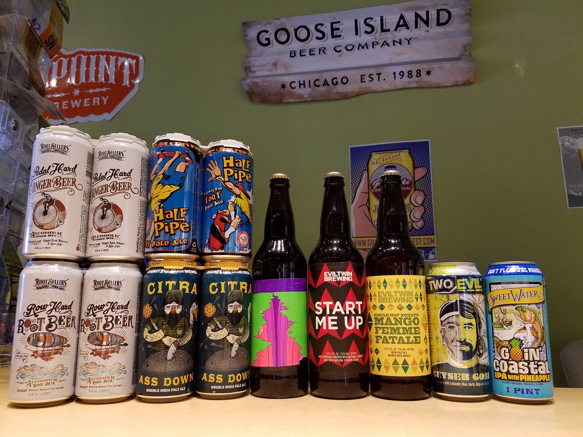 BeerBazaar's tweet photo. #NewBeers in from @AtGBrewery @EvilTwinBrewing @RootSellers @Omnipollo @sweetwaterbrew @TallgrassBeer @TallgrassCHI https://t.co/9UK8YKQ8wx