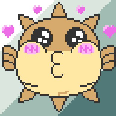 Schmandicasual's tweet photo. Puffi für @GermanLetsPlay <3 #dotpict #cute #puffi https://t.co/muiFnCNe6u