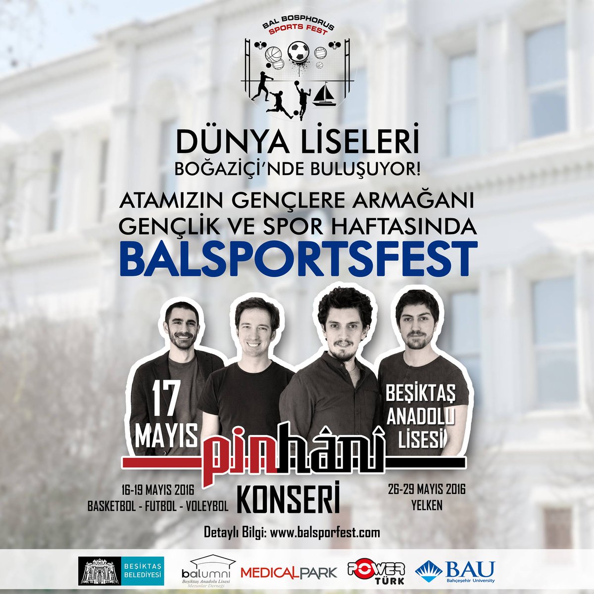 Pinhani biletleri ve etkinlik hakkında detaylı bilgiye balsporfest.com dan veya DM ile ulaşabilirsiniz!