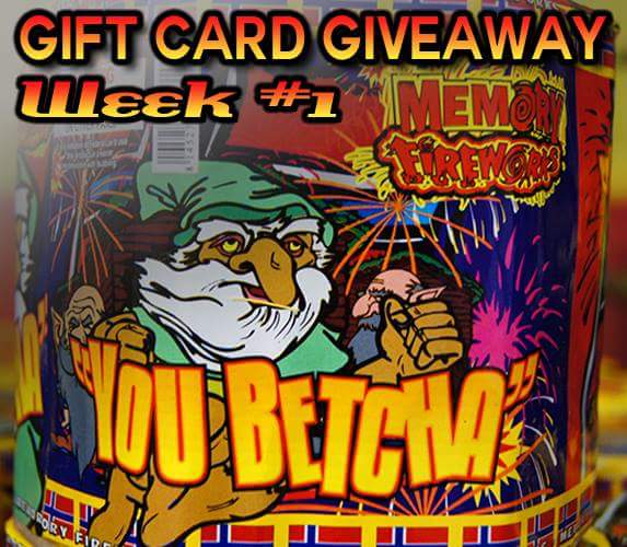 memoryfireworks's tweet image. We are doing a gift card giveaway on our FB page this week.  Facebook.com/memoryfireworks #fireworks #NorthDakota