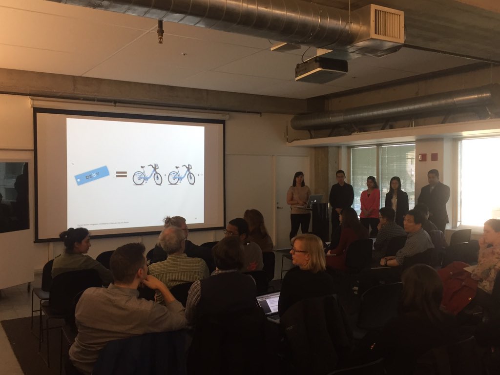 JMLankford's tweet photo. @IITDesign students apply design to #Bikeshare equity in chicago. @peopleforbikes @DivvyBikes https://t.co/VoJ4rbJjon