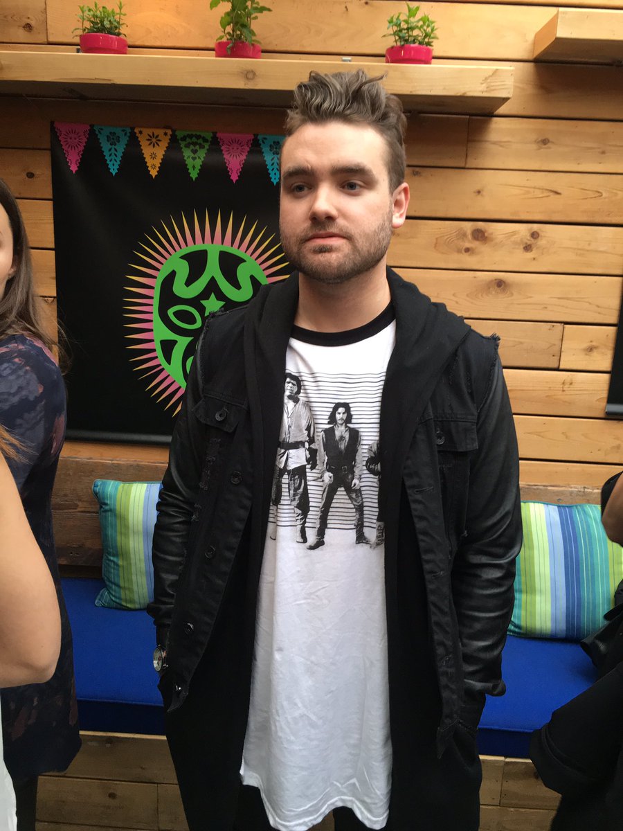 brockmclaughlin's tweet photo. Despite the look on my face #cincoTO is popping right now! https://t.co/OfUsYhPnOz
