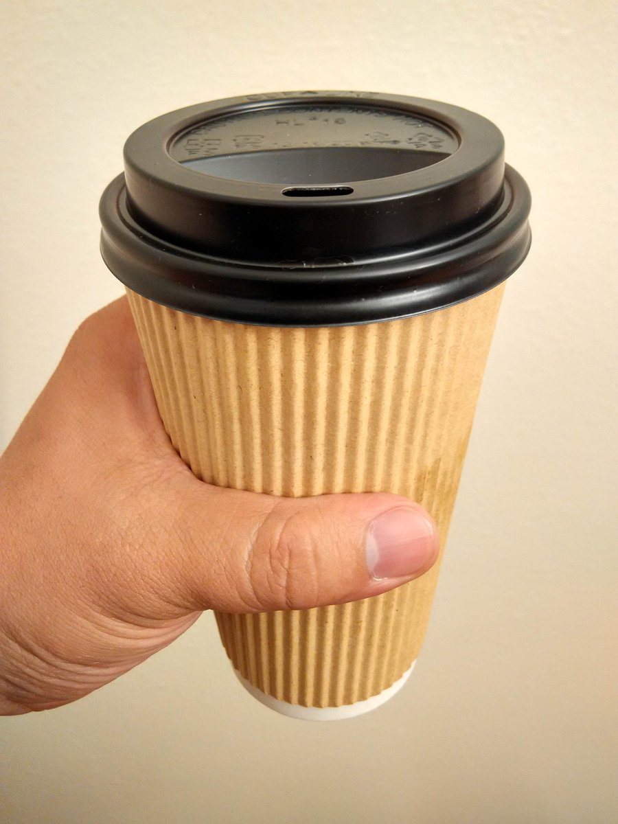 PaulTheBighead's tweet photo. You know you're drinking some *fancy* coffee when the coffee sleeve covers the entire cup! #JumboJavaJacket https://t.co/sRgJRFHh78