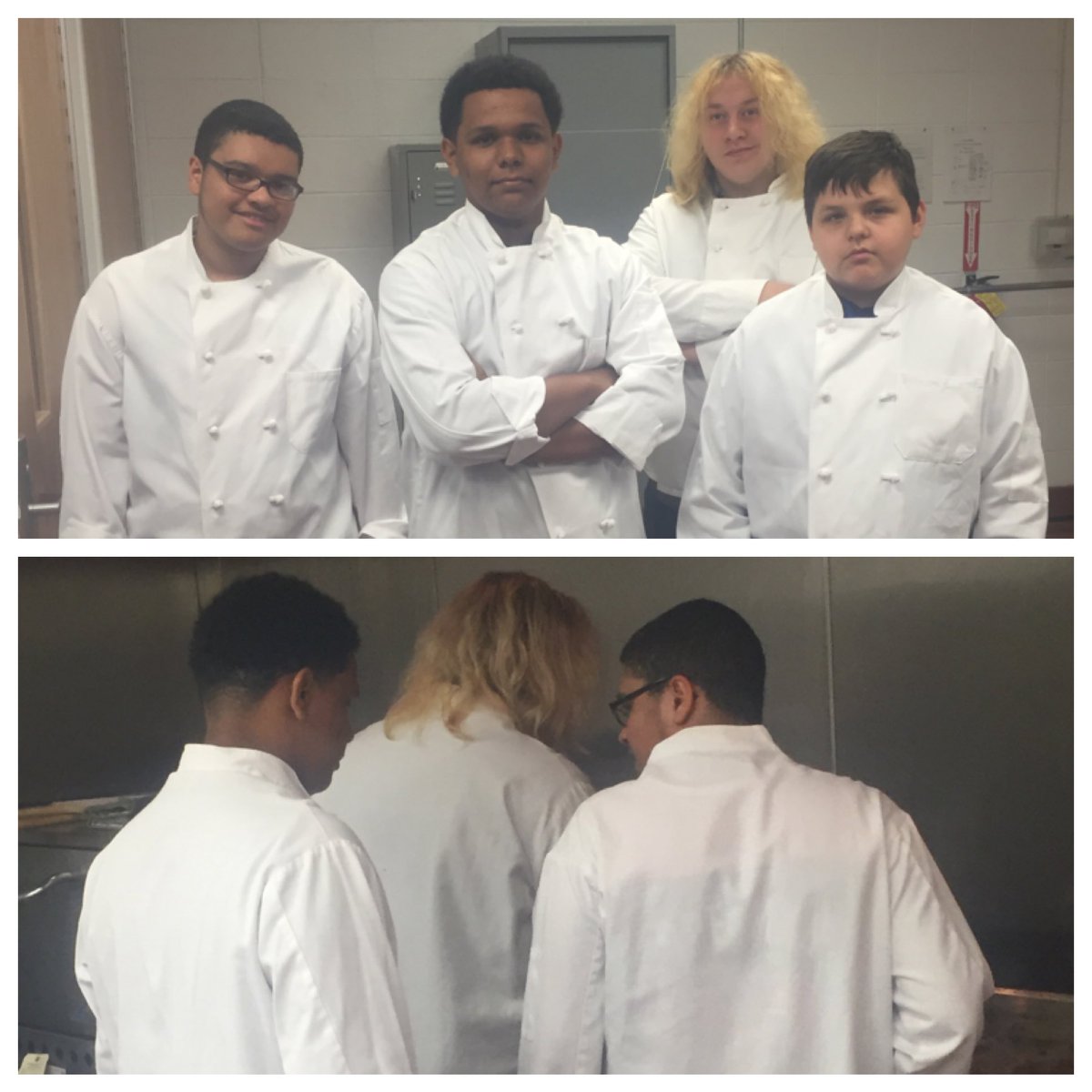 BrookfieldSchls's tweet photo. Our 8th graders toured our Academy High School &amp; tried their hand at culinary arts for #CincoDeMayo #BFEPride #njed https://t.co/shb857aNxT