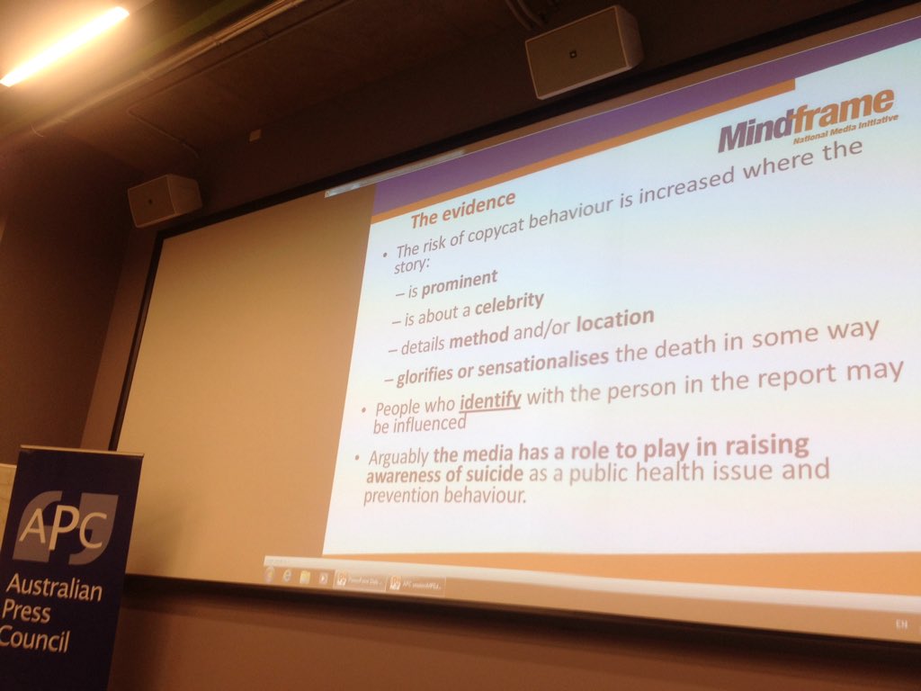 eterolsabino's tweet photo. Listening to @MarcJamesBryant from #MindframeMedia @HInstMH speak at @AusPressCouncil #40APC Conference https://t.co/fE5959CyOg