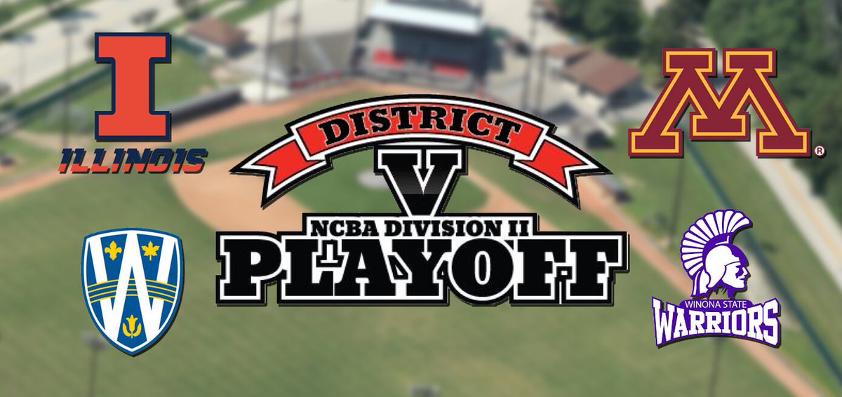 Correction to our "welcome" tweet earlier: it's <a href="/IlliniD2/">Illini D2 Baseball</a> here this weekend. The Sheboygan A's welcome you.