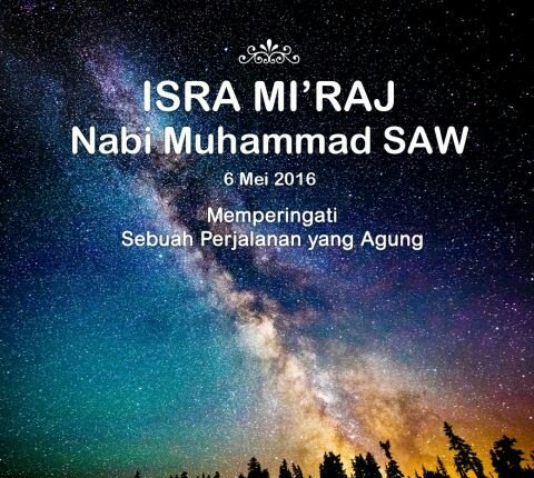 Selamat memperingati hari raya ISRA MI'RAJ Inkomers ~~