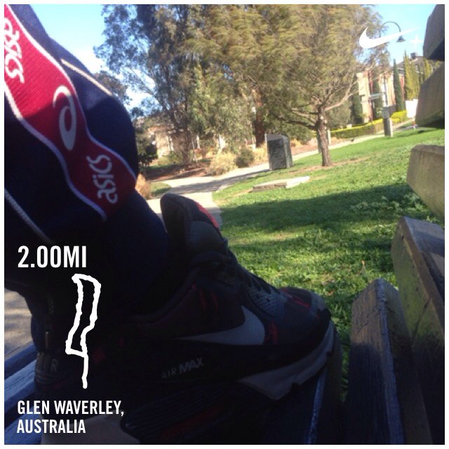 Finally back to the track 🚶🏻💨💨 I just ran 2.00 mi with Nike+. #nikeplus