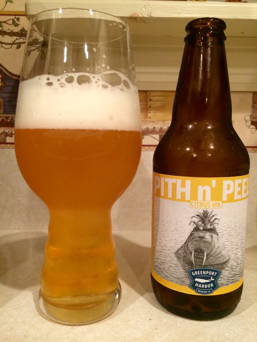 Tonight's nightcap is brought to you by @greenportbrew "Pith n' Peel." #LongIslandCraftBeer