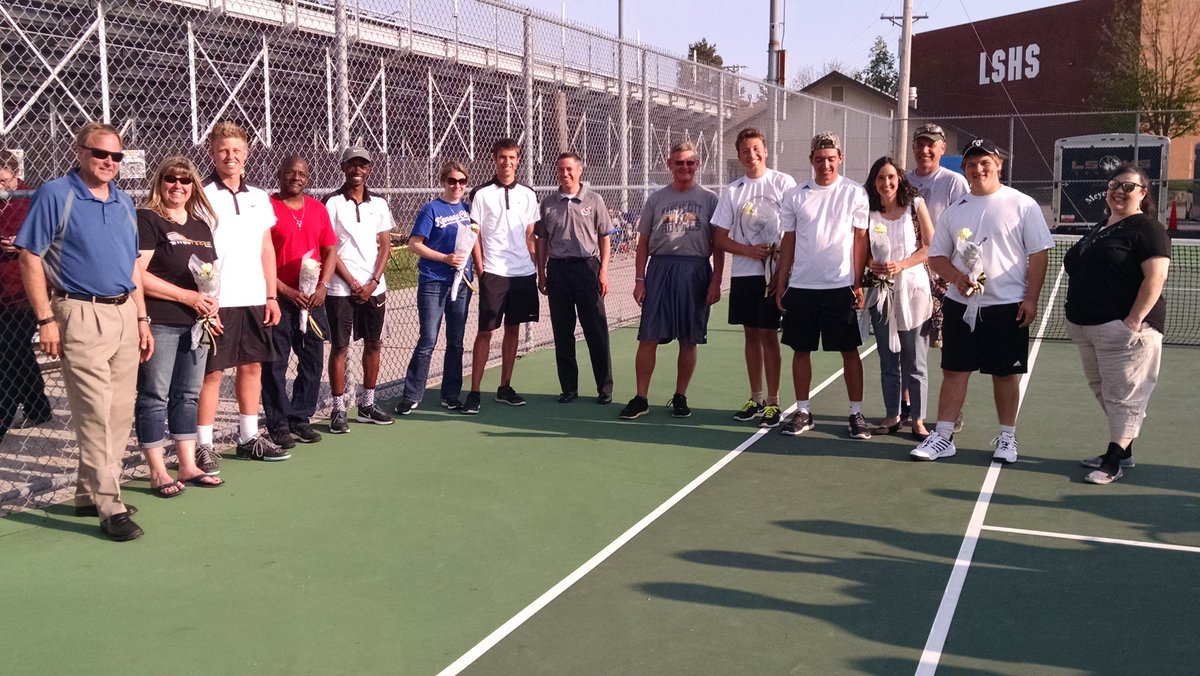 LSHSBoysTennis's tweet photo. Congrats Tigers for winning Conference on Senior Night vs. Blue Springs! First time since 1994! https://t.co/EKyBx4VPXa