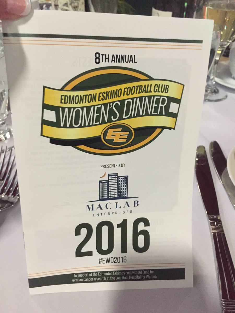 HTaskey's tweet photo. Eskimos Women's Dinner! Supporting research for ovarian cancer. @lloydsadd https://t.co/t4UOgjTjXI