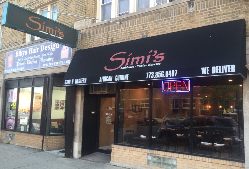 simisrestaurant's tweet photo. Finally got the signage. Thx 4 being patient with us, no more being lost on Western ave. luv u guests. #simischicago https://t.co/Z5mA2kkiLW