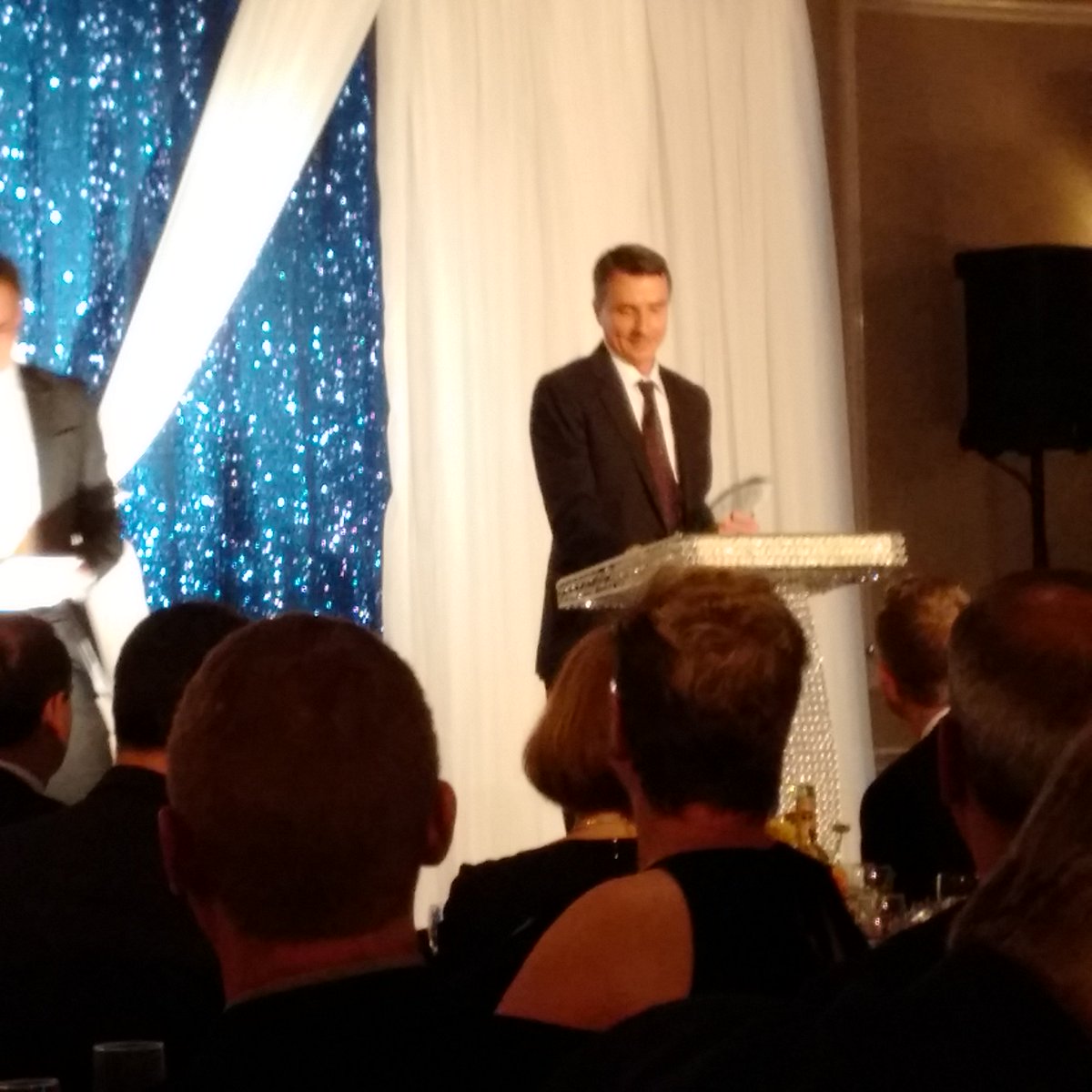 TVanKalsbeek's tweet photo. "Yay @GatemanMilloy on your @stratfordchambr #bea2016 Commercial Award! You've come a long way from pruning trees! https://t.co/O8wHU5taOz