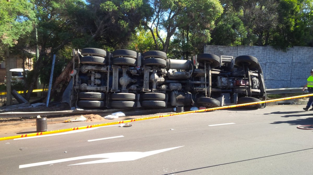 JUST IN Truck rollover on James Ruse Drive at Victoria Road, near Parramatta. More details to