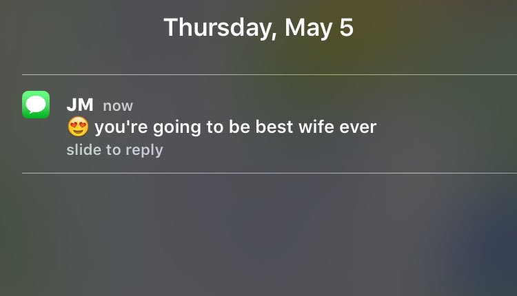 KristinaPMartin's tweet photo. Stressed about finals but then get this message. #2ble$$ed2Bstre$$ed https://t.co/g59OO6ngNe
