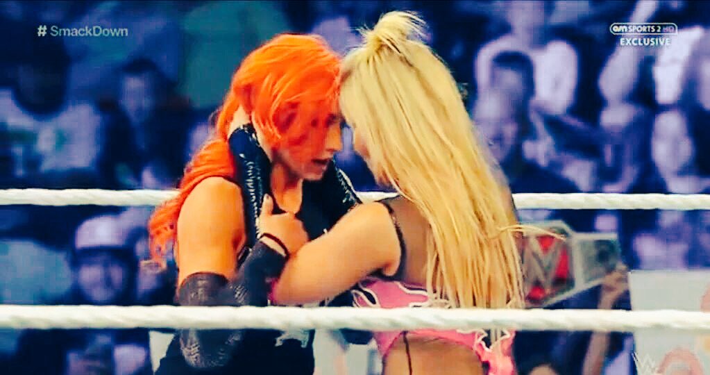 NatbyNature's tweet photo. Got you got me. #smackdown https://t.co/LL97dqyJPw