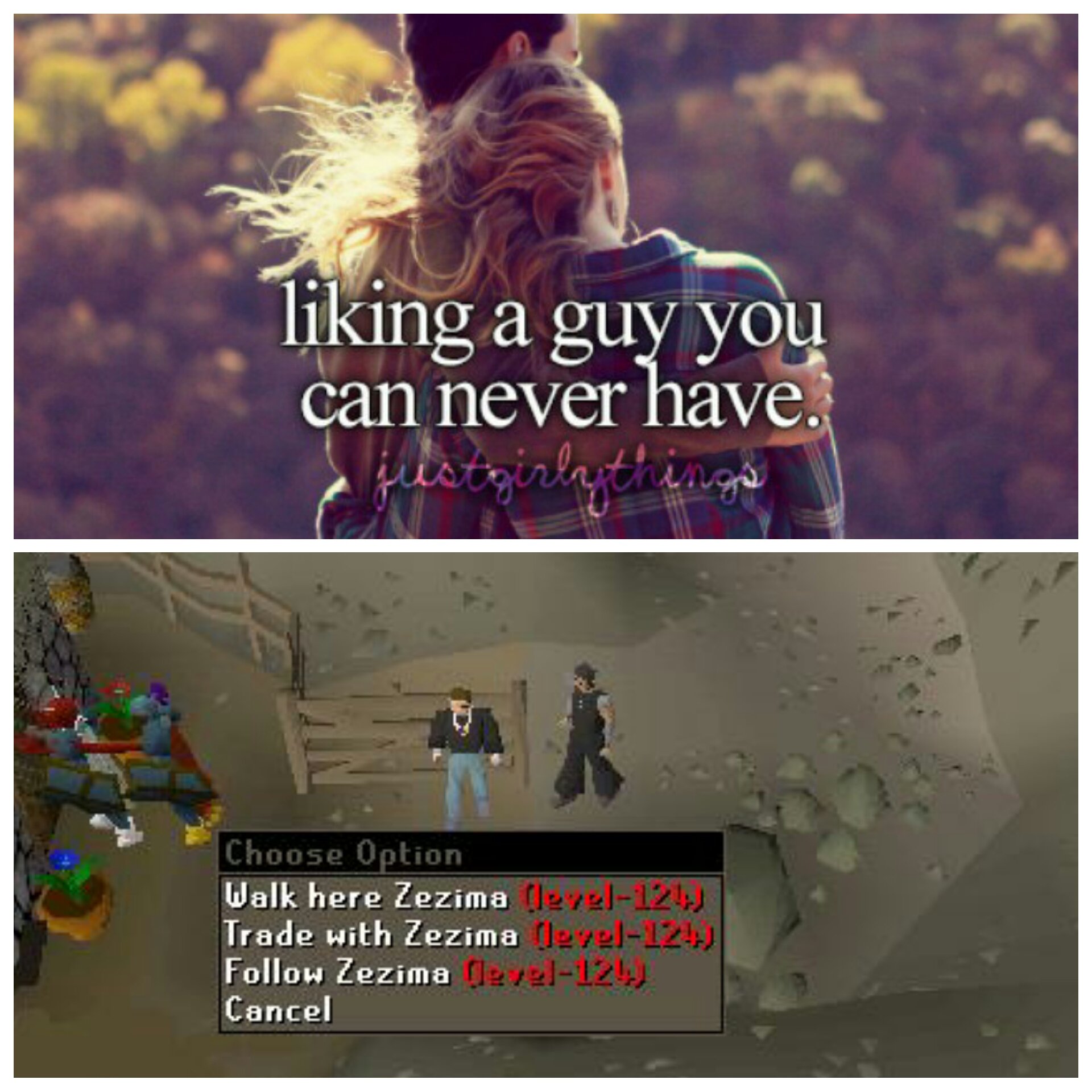 Thought I'd bless u guys w some runescape content (I got this reddit meme  on the internet I have no intention of stealing/copying anyone's content I  just thought it was funny) 