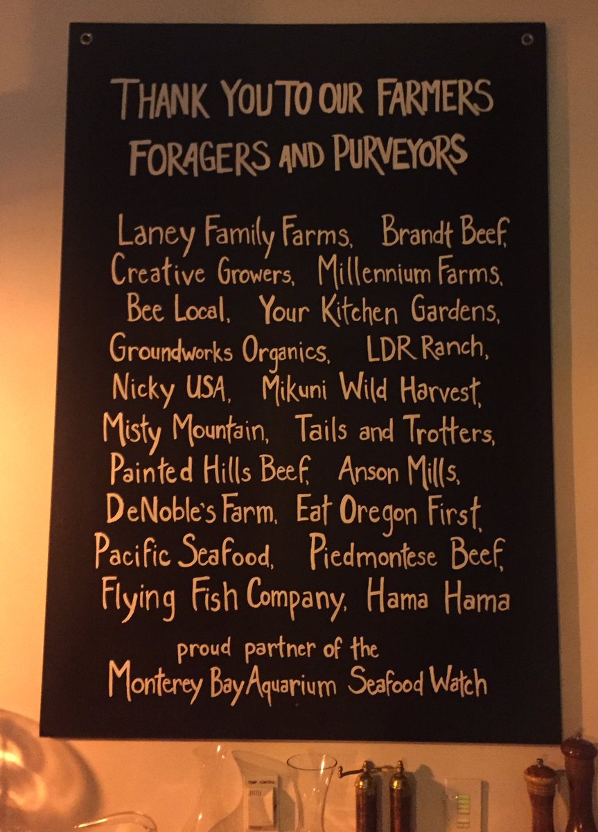 Like the idea of this restaurant listing and thanking their local producers #Oregon cares #foodandwine <a href="/chef_adeline/">MaCuisine by Adeline</a>