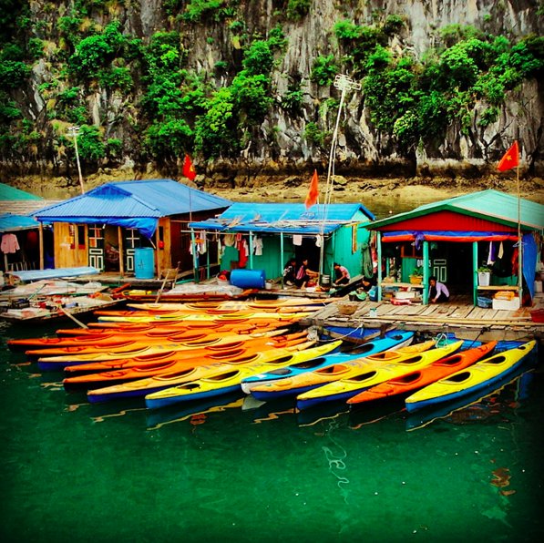 #Kayaking in #HalongBay is the best way to explore its breath-taking beauty. #DiscoverHalong