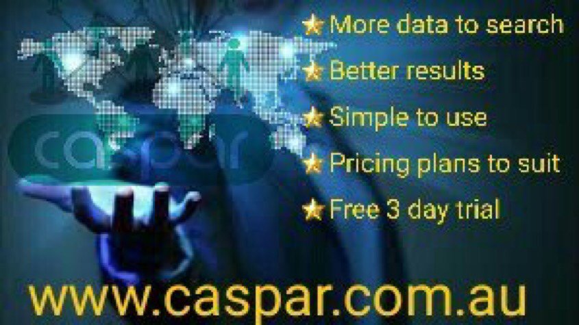 DomIniccrupi's tweet photo. Caspar #skiptracing portal has been getting fantastic feedback #Bigdata #mercantile #receivables #debtorsearch #data https://t.co/jMNnErazH4