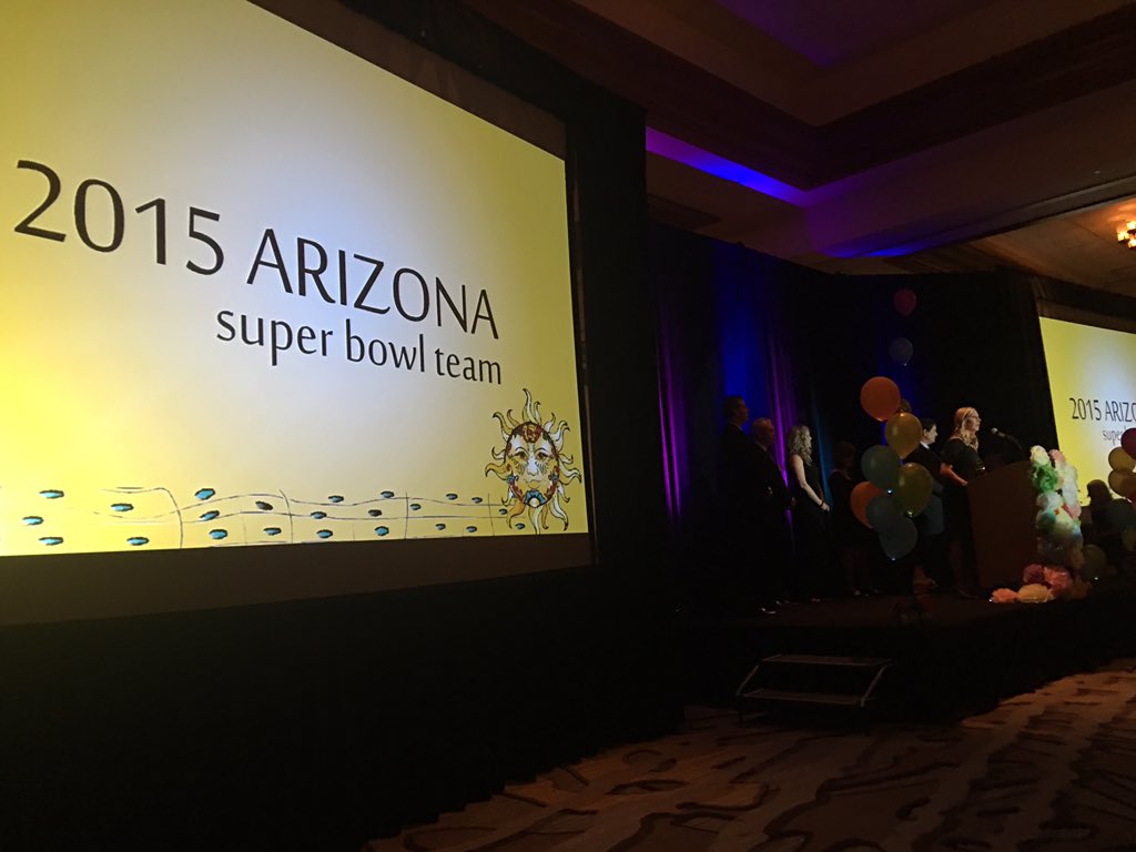 _AAED's tweet image. Best of Arizona goes to 2015 Arizona Super Bowl Team.  Congrats @SuperBowl #aaedspringconference