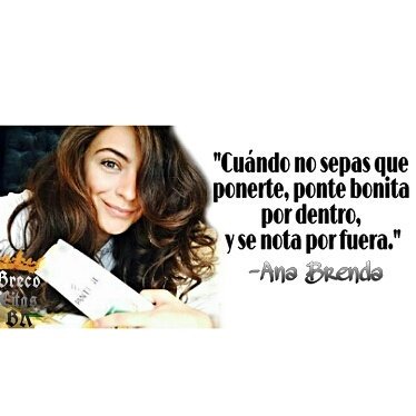 BrecocitasBR's tweet photo. Cuando no sepas que ponerte , ponte bonita!✨por dentro..Y se nota por fuera 
@anabrendac 👏👏😍 https://t.co/w2nH13cJAw