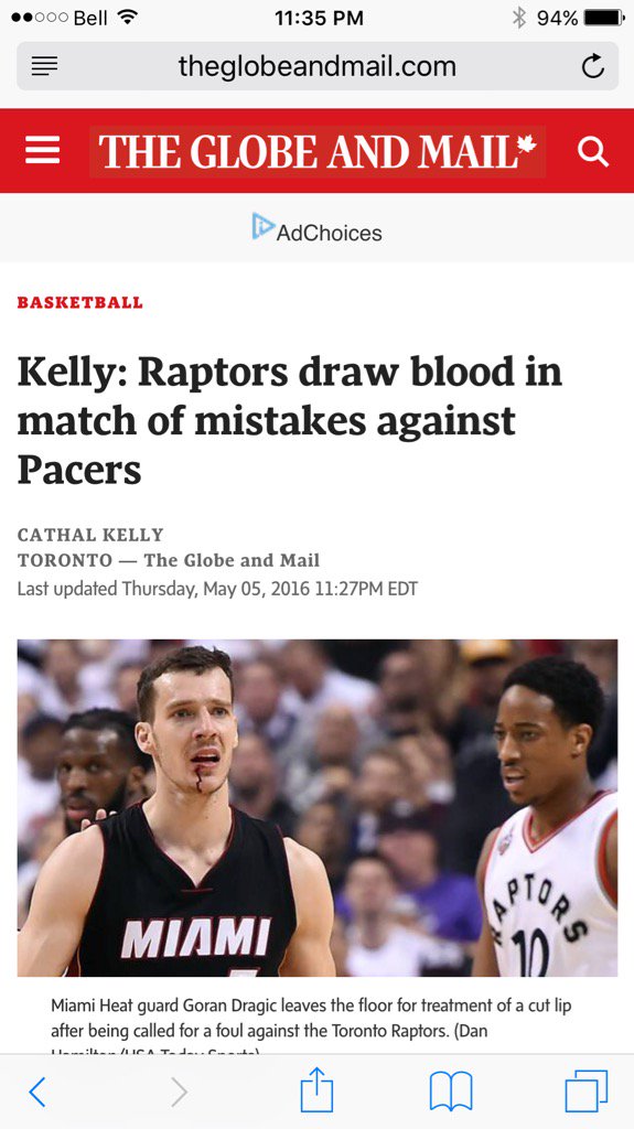 talshalit's tweet photo. @globeandmail - you should get your basketball facts straight. Miami Pacers? https://t.co/1WjgHJvtj2