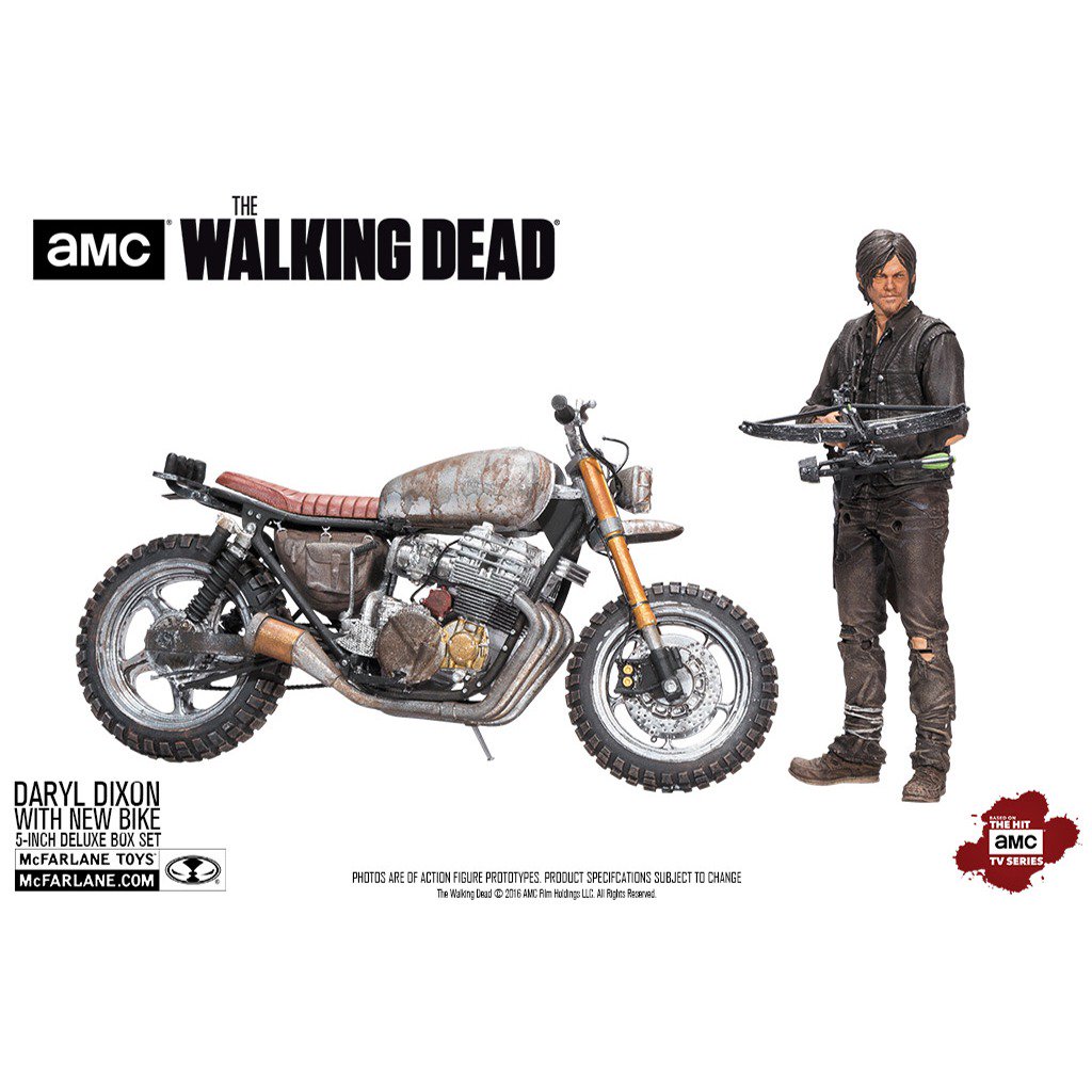 豆魚雷 予約開始 マクファーレンのtvシリーズ ウォーキング デッド 5インチフィギュアから 待望のダリル ディクソン バイクセットが新登場 7インチにもダリルと エイブラハム フォード参戦 T Co Otlyf5q8sx