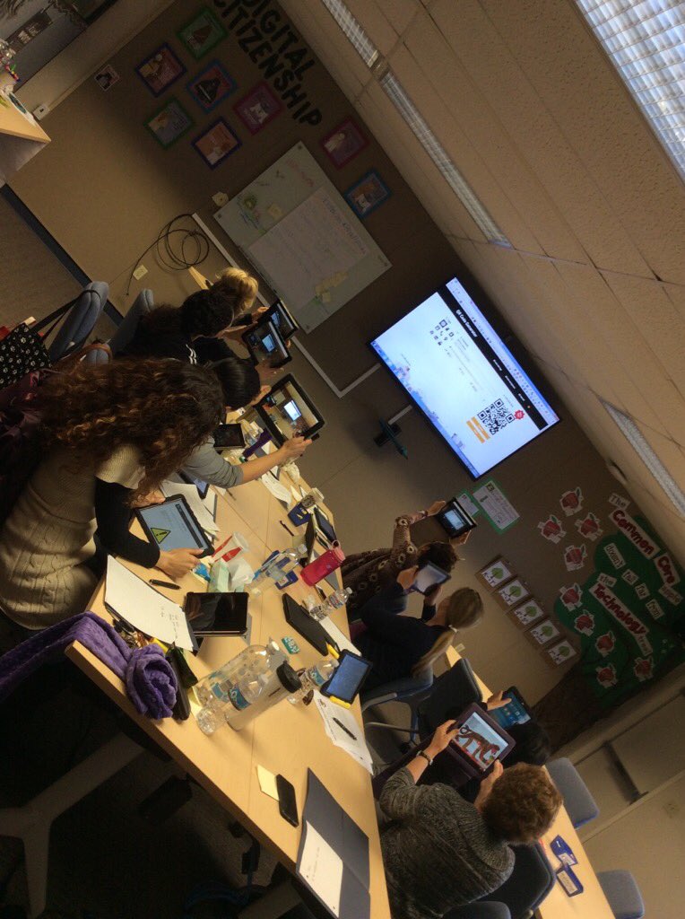 hoppeteacher's tweet image. Learning how to use QR codes with iPad and kinders. Made some QR Groupies today! #hesdpride #ScanItAll #5400vikings