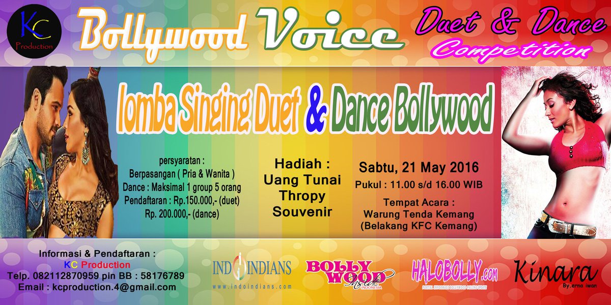 Nyanyi duet n nge dance yuk..di sela2 road show bollywood voice indonesia <a href="/HaloBolly/">HaloBolly</a> <a href="/Indoindians/">Indoindians</a> <a href="/FansBollywood/">Fans Bolly Indonesia</a>