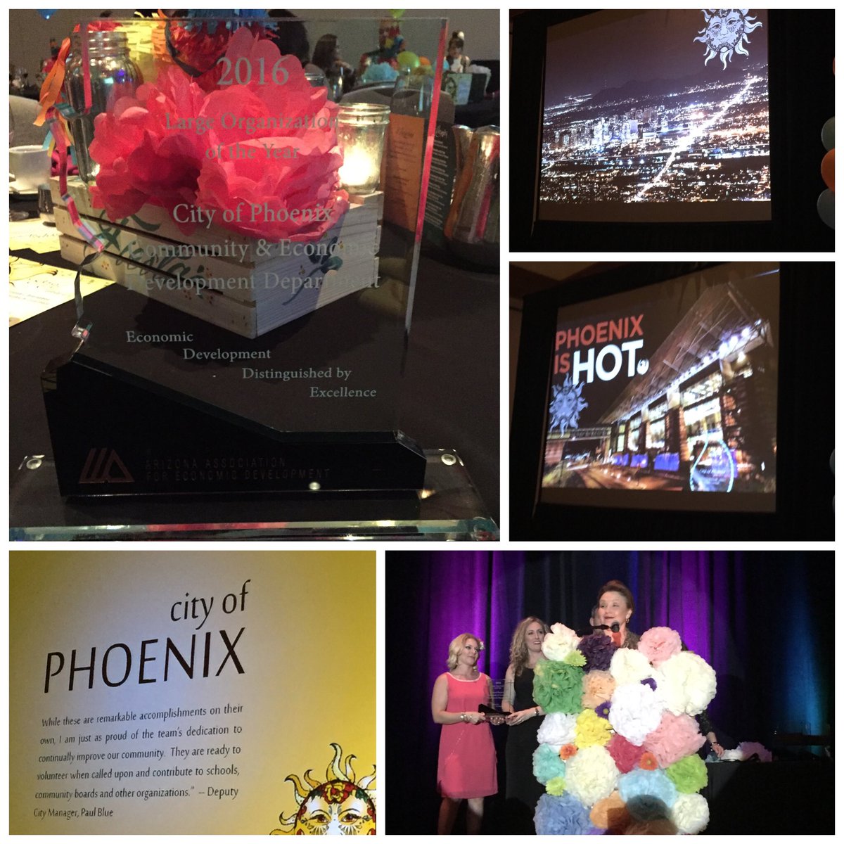 PHXEconDev's tweet image. Congratulations @PHXEconDev  team on being named @_AAED 2016 Large Organization of the Year #aaedspringconference