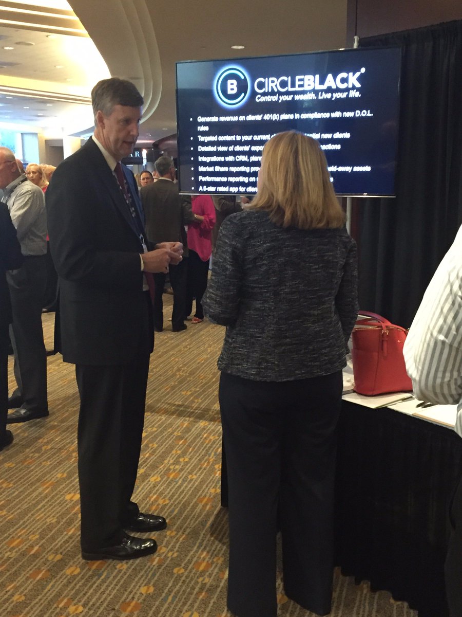 JohnCircleBlack's tweet photo. The @CircleBlackInc team is in Dallas at the #InsideRetirement conference. Stop by our booth to learn more! https://t.co/iJJBtvNvb7