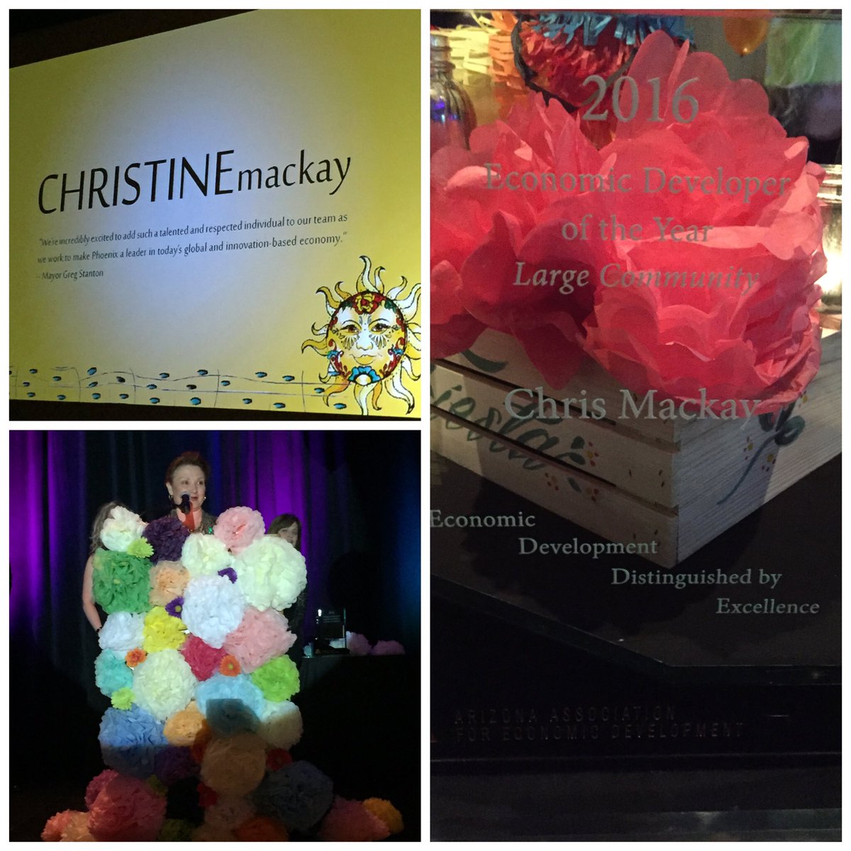 PHXEconDev's tweet image. @PHXEconDev Director @chrismackayaz named Economic Developer of the Year! #aaedspringconference #PhxisHot