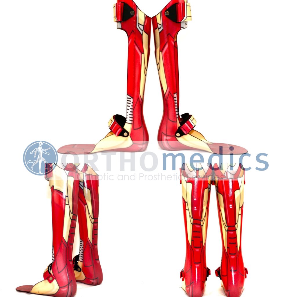 krae_gzf's tweet photo. Because everyone deserves to feel like a superhero! #ironman #customAFO @OrthoMedics https://t.co/sFJLx8goNU