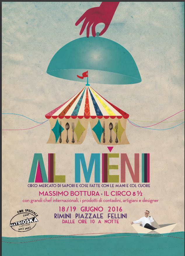 Il 18 e 19 giugno torna a Rimini #AlMéni, almeni.it/2016/index.php con @massimobottura