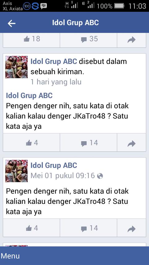 Rsyko48's tweet photo. @Cherly7uno @officialJKT48 Hmm fans Alay Berkoar... https://t.co/oeDC1qpCLL