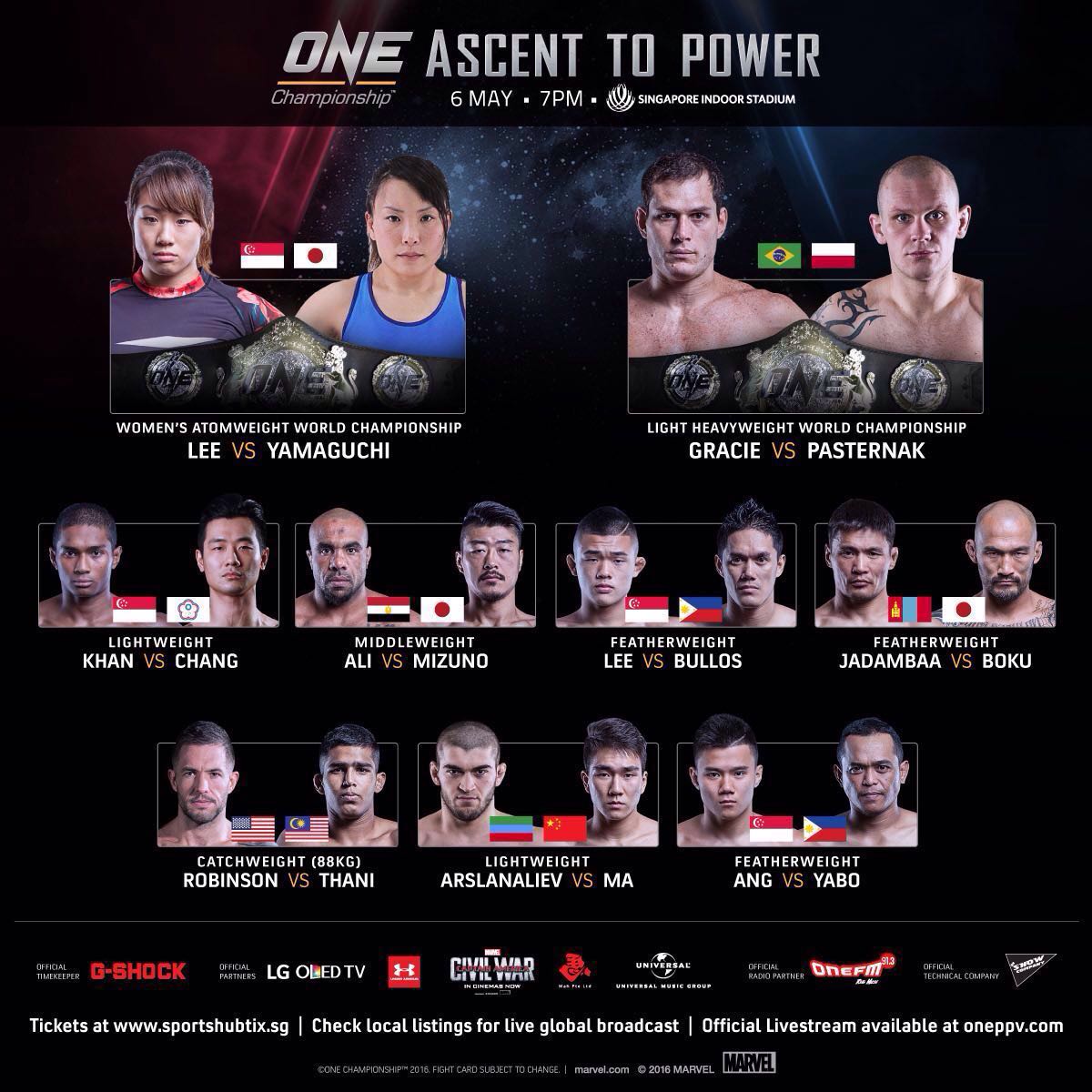 White_Lioness11's tweet photo. @ONEFCMMA TONIGHT Catch the action of #ONEFIGHTNIGHT live on Fox Sports! Also available on #ONEPPV. https://t.co/gv3yXY8mWI" #TeamLee&amp;Gracie