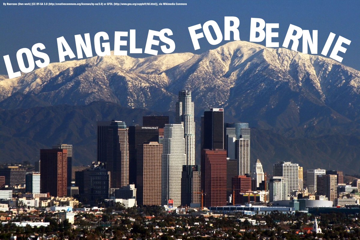 weedthegamebro's tweet photo. LA For Bernie Sanders! #FeelTheBern #BernieorwriteIn https://t.co/2lgJ1KZUHT