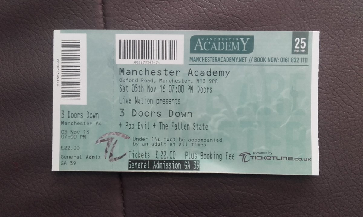 tehgob_66's tweet photo. Sorted for November @3doorsdown #4YearsWait #WorthIt https://t.co/kcajB5erhy