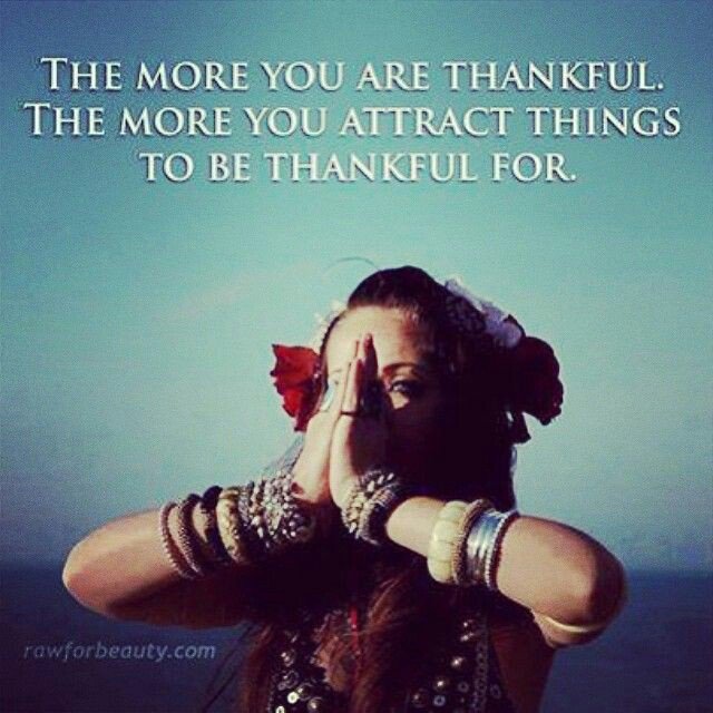 Practise being #grateful.